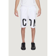 Icon White Cotton Bermuda Shorts