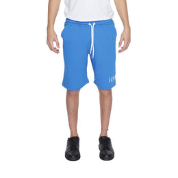 Icon Blue Cotton Bermuda Shorts
