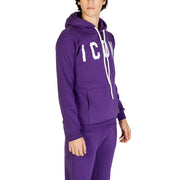 Icon Purple Cotton Hoodie