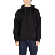 EA7 Emporio Armani Black Cotton Hoodie
