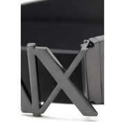 Armani Exchange Black Leather Regular Belt