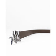 Armani Exchange Black Leather Regular Belt