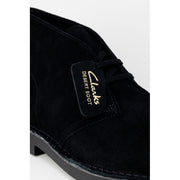 Clarks Black Leather Lace-Up Boots