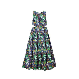 Desigual Blue Viscose Long Dress