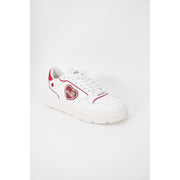 Love Moschino Red Polyethylene Low Top Sneakers