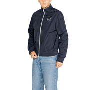 EA7 Emporio Armani Blue Polyamide Jackets And Coat