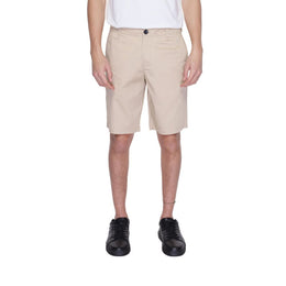 Armani Exchange Beige Cotton Bermuda Shorts