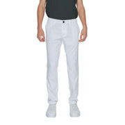Armani Exchange White Cotton Casual Pants