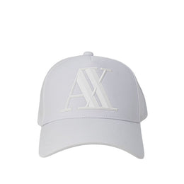 Armani Exchange White Cotton Cap (Baseball Hat)