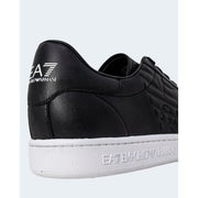EA7 Emporio Armani Black And White Polyethylene Low Top Sneakers