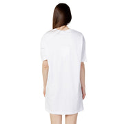 Love Moschino White Cotton Short Dress