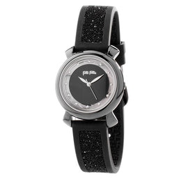 Folli Follie Black Plastic Dress Watch