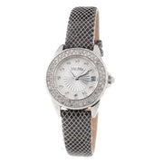 Folli Follie Gray Leather Dress Watch