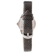 Folli Follie Gray Leather Dress Watch