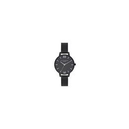 Olivia Burton Black Stainless Steel Dress Watch