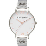Olivia Burton Silver Stainless Steel Dress Watch