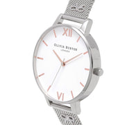 Olivia Burton Silver Stainless Steel Dress Watch