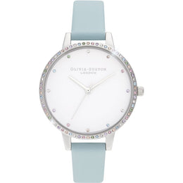 Olivia Burton Blue Artificial Leather Dress Watch