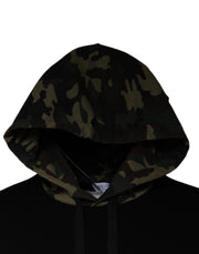 Dolce & Gabbana Black Camouflage Hooded Sweatshirt Sweater