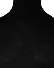 Dolce & Gabbana Black Long Sleeve Turtleneck Men Pullover Sweater