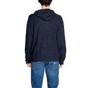 Armani Exchange Blue Viscose Hoodie