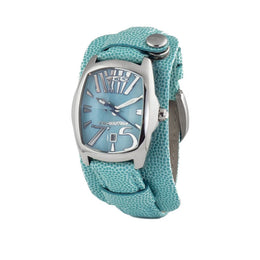 Chronotech Blue Leather Dress Watch