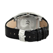 Chronotech Black Leather Dress Watch