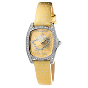 Chronotech Gold Leather Dress Watch