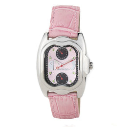 Chronotech Multicolor Leather Dress Watch
