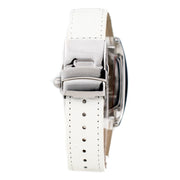 Chronotech White Leather Dress Watch
