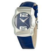 Chronotech Blue Leather Dress Watch