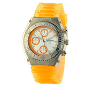 Chronotech Orange Rubber Sport Watch