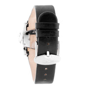 Chronotech Black Leather Dress Watch