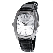 Chronotech Black Leather Dress Watch
