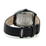 Chronotech Black Leather Dress Watch