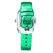 Chronotech Green Leather Dress Watch
