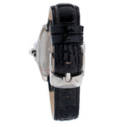 Chronotech Black Leather Bracelet Watch