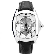 Chronotech Black Leather Dress Watch