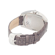 Chronotech Gray Leather Dress Watch