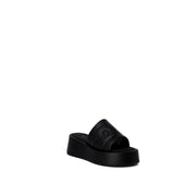 Furla Black Leather Slippers