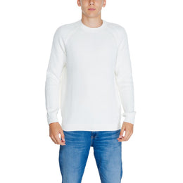 Calvin Klein Jeans White Organic Cotton Sweatshirt