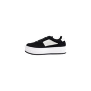 Calvin Klein Jeans Black Leather Platform Sneakers