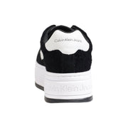 Calvin Klein Jeans Black Leather Platform Sneakers