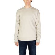 Calvin Klein Jeans Beige Organic Cotton Sweatshirt