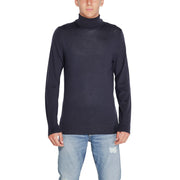 Calvin Klein Blue Wool Turtleneck