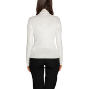 Guess White Viscose Turtleneck