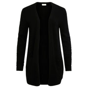 Vila Clothes Black Viscose Cardigan