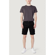 Jack Jones Black Cotton Shorts