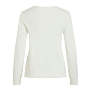 Vila Clothes White Viscose Sweatshirt