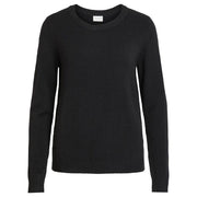 Vila Clothes Black Viscose Sweatshirt